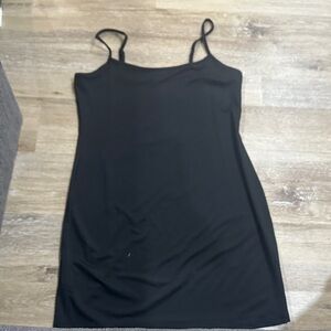 Black Spaghetti Strap slip Dress - small